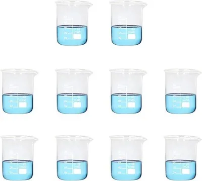 Productafbeelding van Laboratoriumbeker, 50 ml, transparant glas, 10 stuks