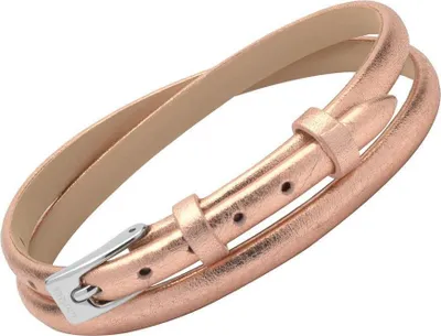 Produktbild von Schimmerndes Lederarmband in Rosé