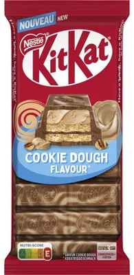 Image de KitKat Melkchocoladereep Cookie Dough 99g – chocolat au lait avec morceaux de biscuits