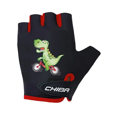 Produktbild von CHIBA Handschuhe / Fahrradhandschuhe Kinder kurz schwarz Sauria S/4 Bike