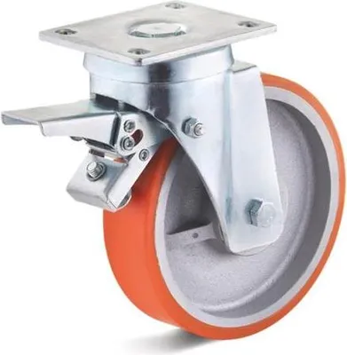 Image de Roulette pivotante Torwegge + frein pour charges lourdes 150 x 50 mm (u)