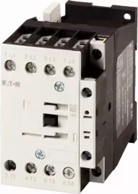 Produktbild von Eaton Leistungsschütz, 4 -polig, Wechselstrombetätigung, AC-1: 32 A, 1 S, 230 V 50/60 Hz, Schraubklemmen 109796