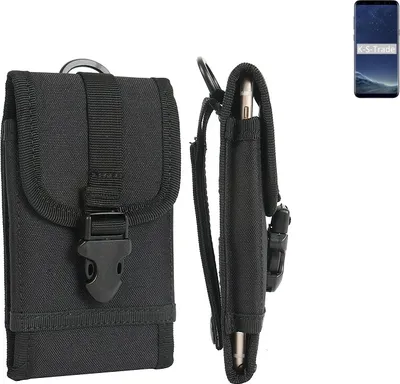 Produktbild von K-S-Trade Handyhülle kompatibel mit Samsung Galaxy S8 Gürteltasche Holster Handytasche Gürtel Tasche Schutzhülle Robuste Handy Schutz Hülle