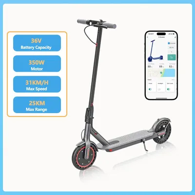 Productafbeelding van Elektrische scooter - LB10 X1 - 36V 7,8Ah accu - 350W motor - maximale snelheid 31 km/u - bereik tot 25 km - banden van 21,6 cm - bediening via app