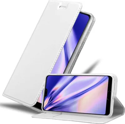 Obrázok produktu pre Cadorabo puzdro na mobilný telefón pre Huawei P20 ochranné puzdro v striebornej farbe Cover Etui Book Case Booklet