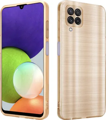 Immagine prodotto di Cadorabo cover per Samsung Galaxy A22 4G cover protettiva in oro copertura del telefono cellulare TPU custodia in silicone caso
