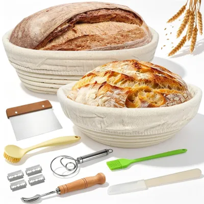 Image de Solidchoice - Panier complet pour le pain, avec accessoires