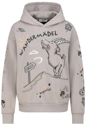 Produktbild von EIGHT 2 NINE Kapuzenpullover Rippbündchen Motivprint Eingriffstasche Größe: L
