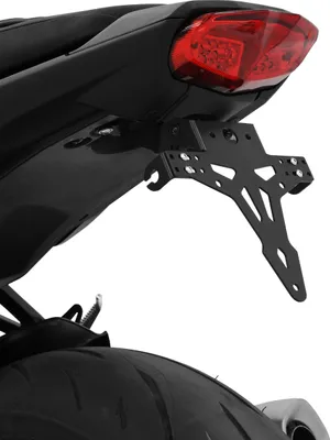 Hashiru Kennzeichenhalter Aus Stahl – Für Motorrad, Verstellbar, Mit Blinkerhalter