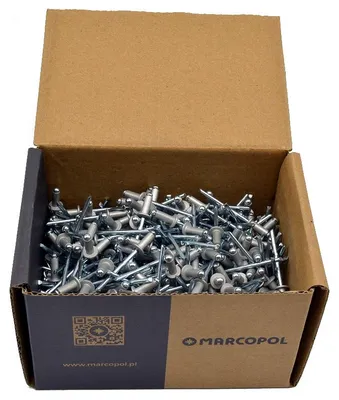 Produktbild von Marcopol Blindnieten 4 x 8 mm Aluminium RAL9006 Silber 250 Stück