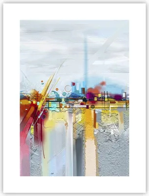 Produktbild von Poster - Poster ohne Rahmen - Abstraktion modern - 30x40 cm - Wand Bild - Wanddeko - Wandbilder - Kunstposter - Wandposter - Bilder - Kunstdruck - Wanddekoration - Wandbild - P2XPA30x40-4028
