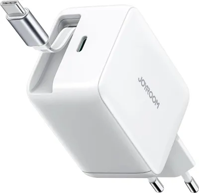 Obrázok produktu pre Nabíjačka Joyroom Jr-Tcl06 67W Gan so zabudovaným káblom Usb-C - biela