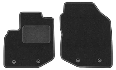 Produktbild von Velours-Fußmatten Vorne für Honda Jazz III 2008-2011 (Schrägheck) – 2-tlg, Graphit, passgenau – Wielganizator LUX