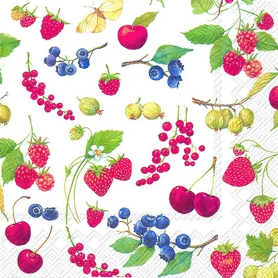 Produktbild von Servietten 33x33 cm - FRUITS OF SUMMER