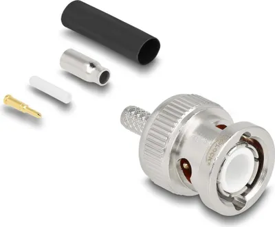 Produktbild von DeLOCK 90756, HF, BNC, Männlich, 50 Ohm, Nickel, Messing, 145 mm