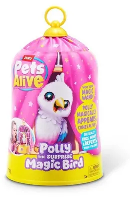 Immagine prodotto di Interactive Bird - PETS ALIVE - Polly Magic Bird - Reacts to touch - Sings and moves - Ages 3+