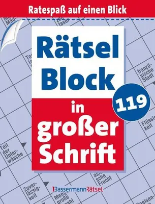 Produktbild von Rätselblock in großer Schrift 119 (5 Exemplare à 2,99 EUR)