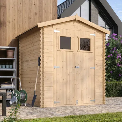 Obrázok produktu pre Drevený záhradný domček - Š196xL186xV218 cm/ 2,82 m2 - TIMBELA M320+M320G
