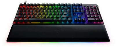 Produktbild von Razer HUNTSMAN V3 (8 kHz), Tastenfeld ohne Ziffernblock, Schwarz, optische Gaming-Tastatur mit analogen Sensoren, US-Layout