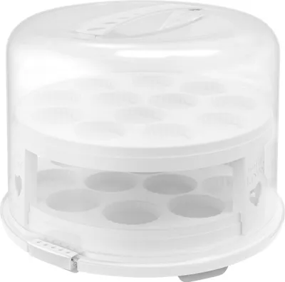 Produktbild von Rotho Tortenglocke mit Trays Fresh Ø 26 x 36 cm weiß