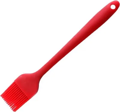 Produktbild von Jumada's – Silikon-Backpinsel 26 cm: Küchenzubehör zum Backen, Verteilen und Einfetten – Rot – Küchenpinsel