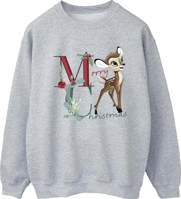 Immagine prodotto di Bambi - Felpa "Merry Christmas" da donna BI53358 (XXL) (grigio sportivo)