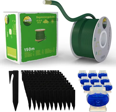 Obrázek produktu pro 150 m ohraničovacího kabelu pro robotickou sekačku + 450 zemních kolíků + 10 spojek kabelů