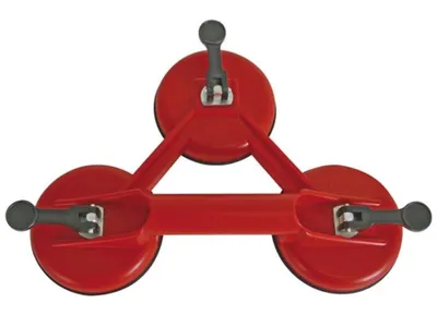 Produktbild von Toolland Saugheber, 3 Saugnäpfe, Durchmesser 115 mm, Tragkraft 33-100 kg
