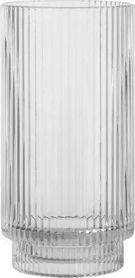 Produktbild von Geriffeltes Trinkglas aus Glas, transparent, 450 ml, 15 cm, für Cocktails