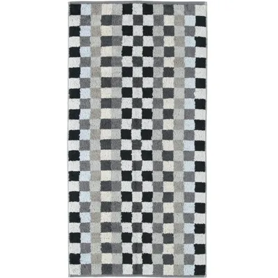Produktbild von Cawö Duschtuch Unique Karo 942 Farbe anthrazit Größe 70x140 cm
