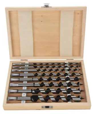 Image de Jeu de 8 forets à bois - Spirales en acier au carbone, de 6 à 20 mm, longueur 230 mm