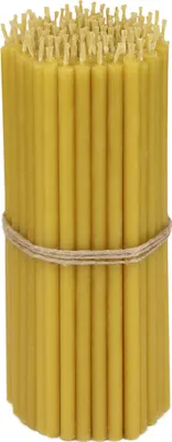 Produktbild von 327g Qualität Bienenwachs Dünne Kerzen Für Zuhause Kirche (ca. 100 St.) 36261