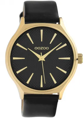 Immagine prodotto di Oozoo orologio da polso in pelle nera Orologi da donna analogici al quarzo UOC10109