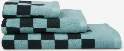 Produktbild von Marc O' Polo Handtuch Checker Towel Farbe Aquamarine Größe 50x100