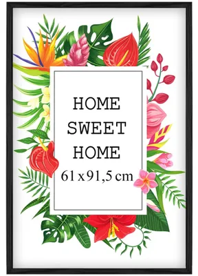 Produktbild von MG Design Schwarz Bilderrahmen 61 x 91,5 cm - Aus echtem Holz mit Acrylglas, zum Aufhängen & Aufstellen, für Fotos, Poster & Puzzle