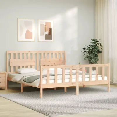 Obrázek produktu pro Maison Exclusive - Rám postele s čelem Super King Size masivní dřevo