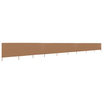 Zdjęcie produktu dla Parawan 9-Skrzydłowy Z Tkaniny, 1200X120 Cm, Kolor Taupe Lumarko!