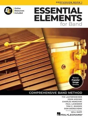 Obrázok produktu pre Essential Elements for Band Percussion Book 1 with Eei Online Resources Percussion Method Book and Sheet Music for Students and Teachers Band Method Songbook Newer 2025 Edition Available