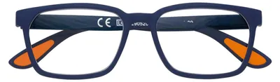 Image de Lunettes de lecture, monture en polycarbonate Soft Touch bleu/orange Pr80 - dioptries +2,0 - 31Z-PR80-200