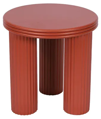 Produktbild von Beistelltisch aus Metall - H36 cm - Terrakotta - RAVOKA