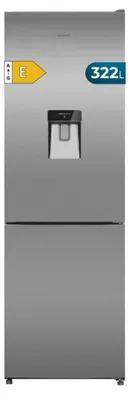Zdjęcie produktu dla Lodówka z zamrażalnikiem Cecotec Bolero Coolmarket Combi 405, srebrna, pojemność 405 l / wtyczka EU 220 V, srebrna, pojemność 405 l
