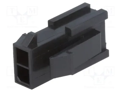 Produktbild von 2x Stecker 3.0 männlich Leitung-Leitung 3mm PIN: 2 43020-0200 Signteckverbinder,