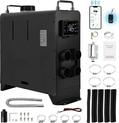 Immagine prodotto di Jayseuw Riscaldatore d'aria Riscaldatore di parcheggio diesel App aria Riscaldatore di parcheggio diesel 8KW, riscaldatore d'aria, con display LCD riscaldatore Bluetooth 12V 24V