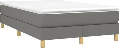 Produktbild von vidaXL Boxspringbett mit Matratze Dunkelgrau 120x190 cm Stoff