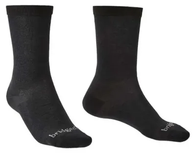 Zdjęcie produktu dla Bridgedale Liner Coolmax (Polyesterfasern) Boot - 2 wkładki Kolor: czarny / Rozmiar: L