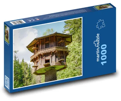 Obrázok produktu pre Puzzle 1000 Veľká drevená vtáčia búdka - martinpuzzle
