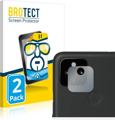 Produktbild von 2x Für Google Pixel 4a 5G (NUR Kameraschutz) Schutzfolie BROTECT Displayschutz Display Schutz Folie Klar Transparent