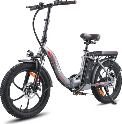 Produktbild von Elektrofahrrad 20 zoll Rostfreie Aluminiumlegierung 36 V 18 Ah 648 Wh bis zu 120 - 150 km Wasserdicht IPX5 Pedelec klapprad 7 Gang, Grau