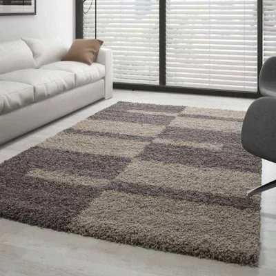 Produktbild von TapisTrend Zotteliger Teppich Taupe-Mocca 280x370 cm Gala Shaggy-, Langflor-Design