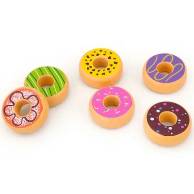 Produktbild von Viga Donuts aus Holz 6 Stk.